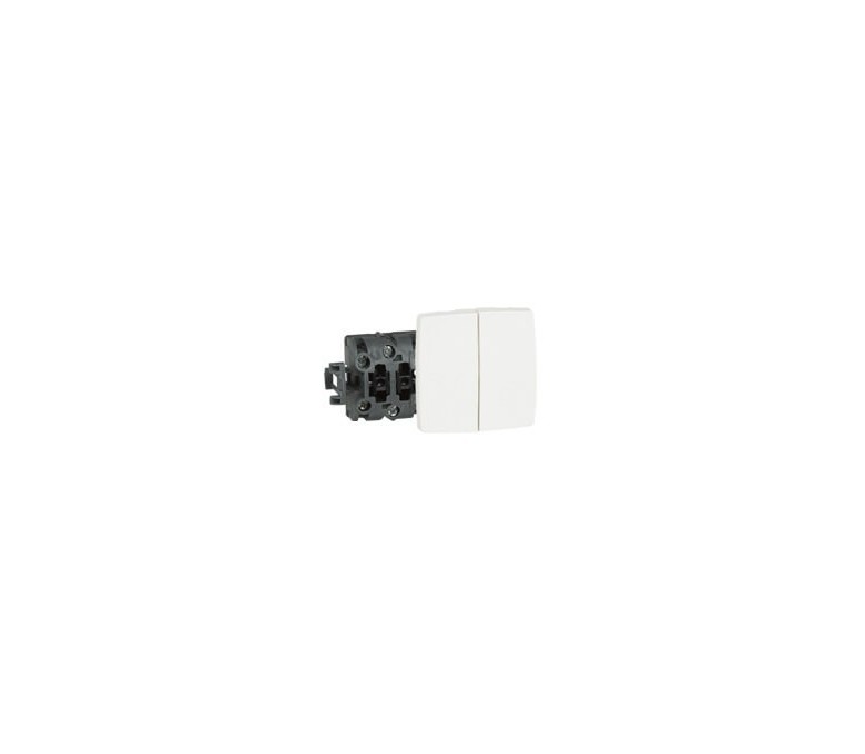 Interrupteur double 2 directions Oteo 10A composable - Blanc - Legrand