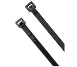 Collier de serrage nylon - 200x3,6mm - Noir - 100 pièces - Elematic