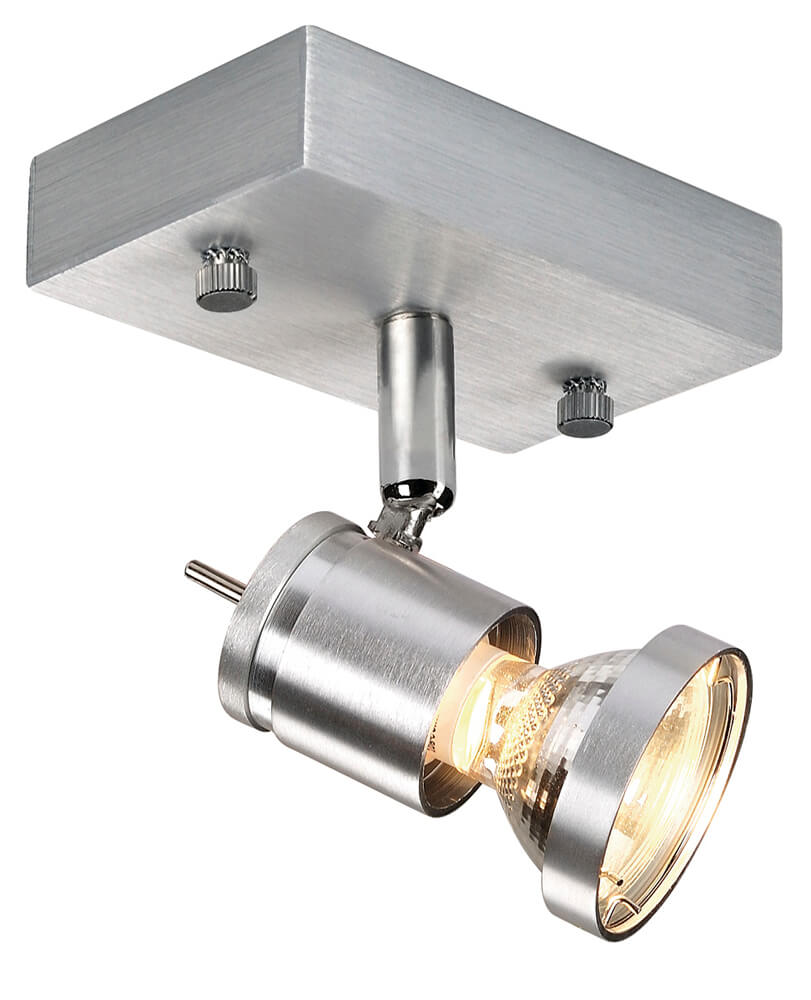 Applique / Plafonnier Asto 1 - GU10 - Alu brossé - IP20 - SLV