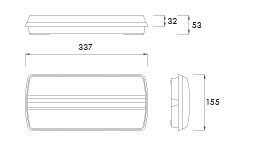 Eclairage de sécurité Step Led - avec bouton test - 4W - 170lm - Linergy