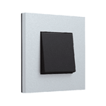 Plaque simple - Pure Alu Grey - Niko