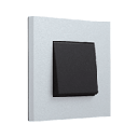 Plaque simple - Pure Alu Grey - Niko