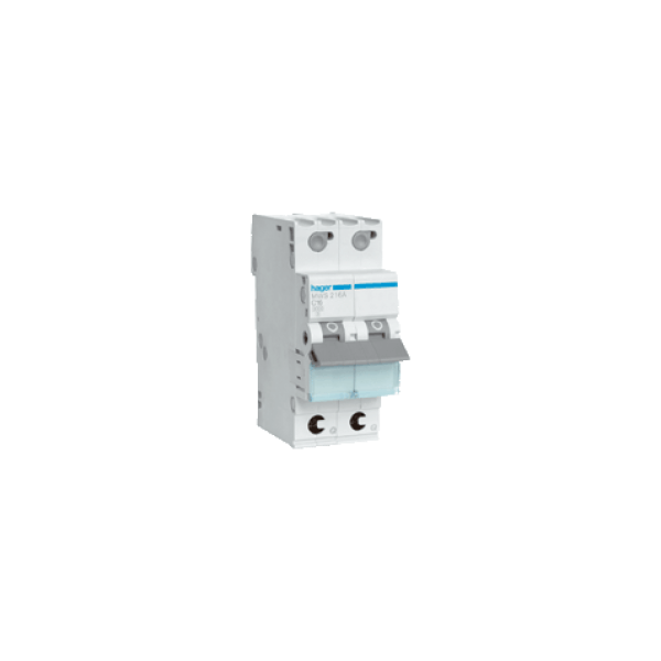 [HAGMWS225A] Disjoncteur 2P - 3KA - 25A - Courbe C - Quick connect - Hager