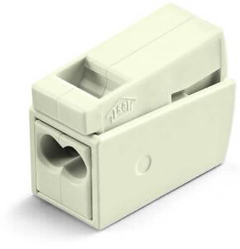 Borne luminaire pour 2 conducteurs 2,5mm² - 100 pièces - Wago