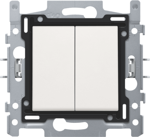 Interrupteur double va-et-vient 10A  - Quick connect - White - Niko