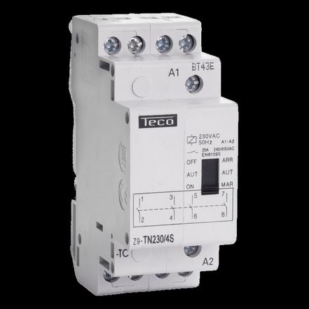 Contacteur jour/nuit - 4NO - 20A - 230V - Teco