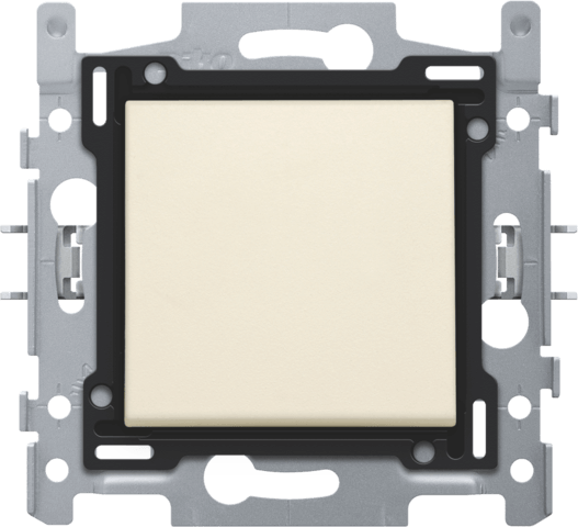 Enkelvoudige drukknop 10A - Quick connect - Crème - Niko