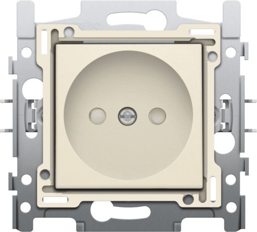 Prise sans terre - Quick connect - Crème - Niko