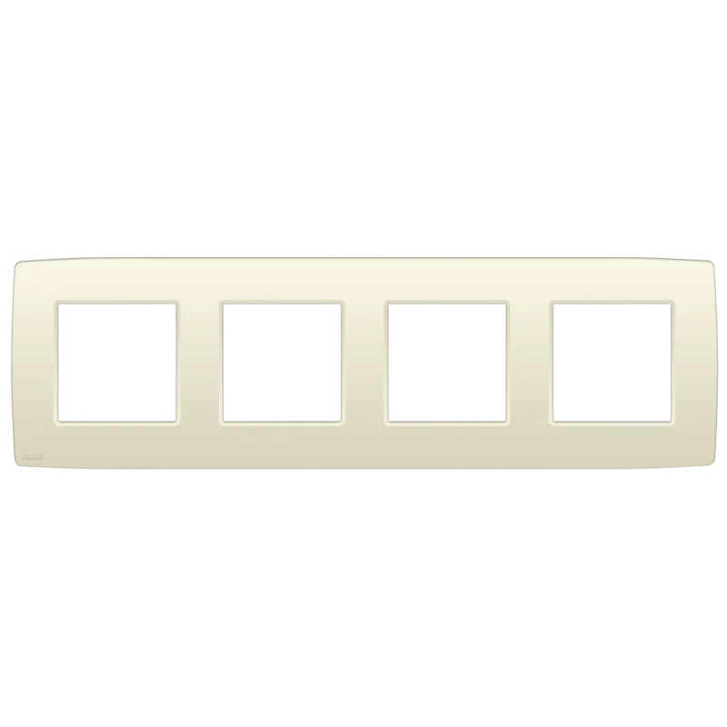 [NIK100-76400] Plaque quadruple horizontale - Entraxe 71mm - Original Crème - Niko
