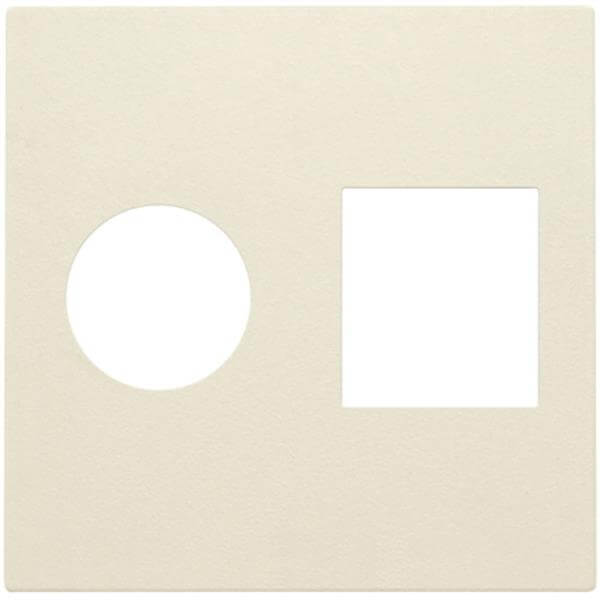 Enjoliveur pour prise TV/RJ45 - Crème - Niko