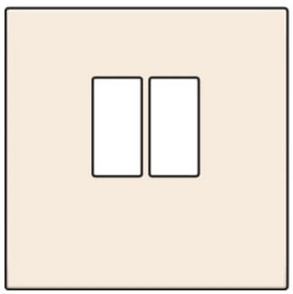 Enjoliveur pour prise audio - Simple - Crème - Niko