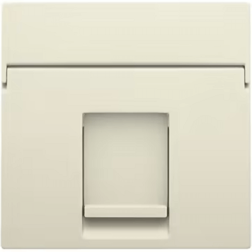 Enjoliveur pour prise informatique RJ45 - Simple - Crème - Niko