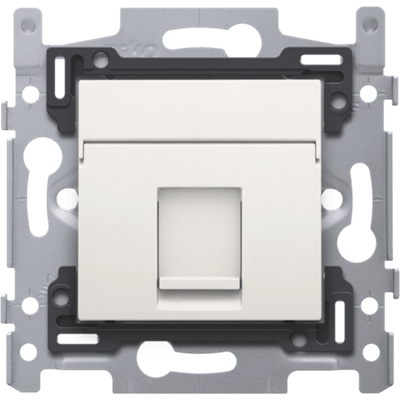 Prise informatique RJ45 - Simple - UTP5E - White - Niko