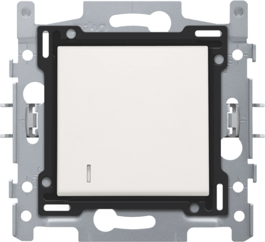 Interrupteur unipolaire à voyant 10A - Quick connect - White - Niko