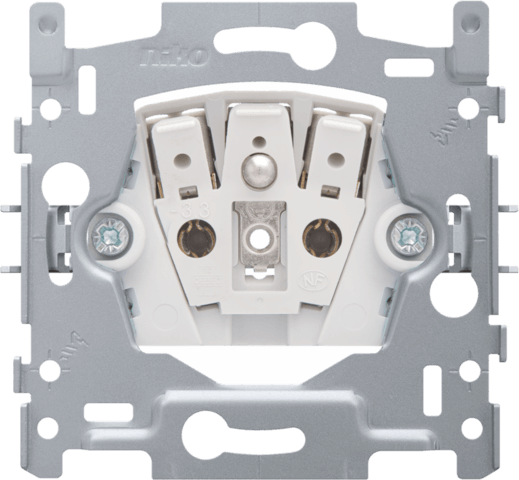 Socle prise avec terre 16A - Profondeur 21mm - Quick connect - Niko