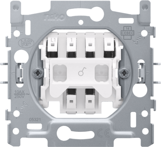 Socle interrupteur unipolaire 10A - Quick connect -Niko