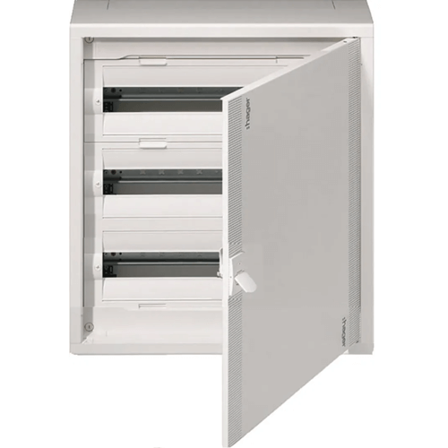 Coffret NewVegaD - 3 rangées - 72 modules - Porte pleine - Apparent - Hager