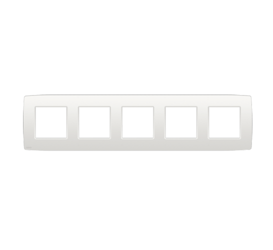[NIK101-76005] Plaque quintuple - Entraxe 71mm - Original White - Niko