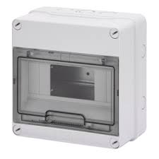 [GW40003US] Coffret - 8 modules - IP55 - Apparent - Gewiss