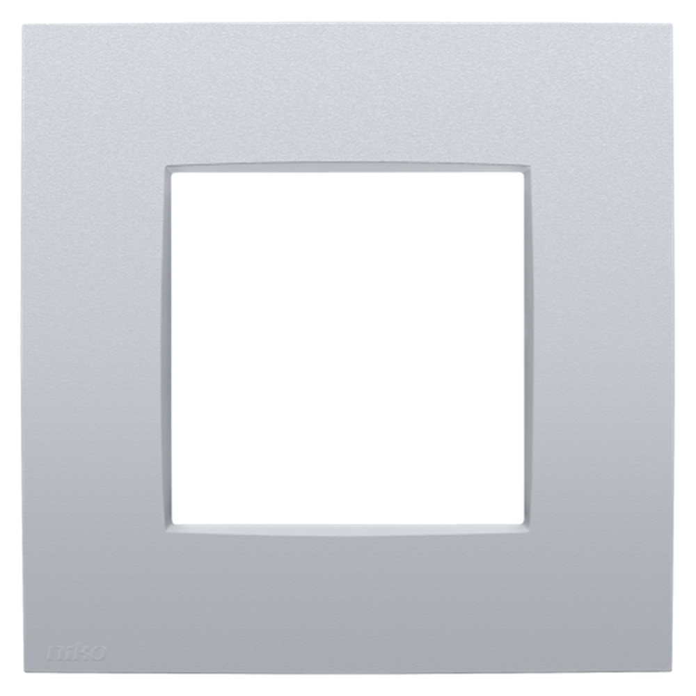 [NIK132-76100] Plaque simple - Intense Sterling Coated- Niko