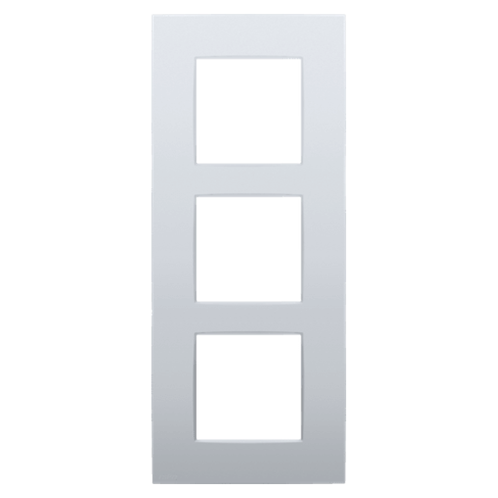 Plaque triple verticale - Entraxe 60mm - Intense Sterling Coated- Niko