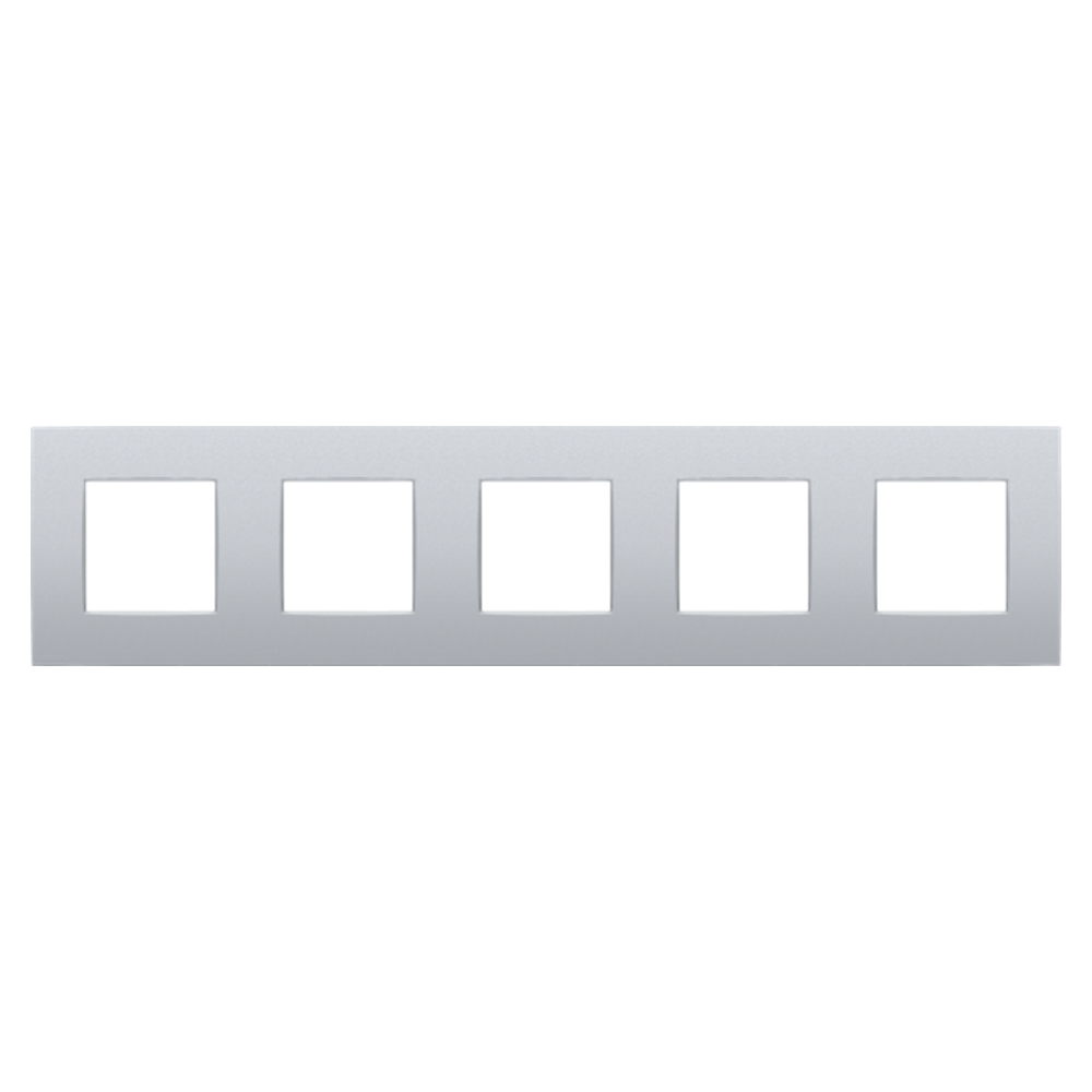 [NIK132-76005] Plaque quintuple - Entraxe 71mm - Intense Sterling coated - Niko