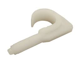 Attache PVC simple chevillée Ø6mm pour tube 21 et 25mm - 125 pièces - GSV