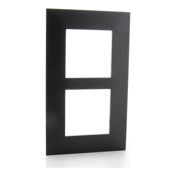 Plaque double verticale - Entraxe 57mm - Valena Next - Noir - Legrand
