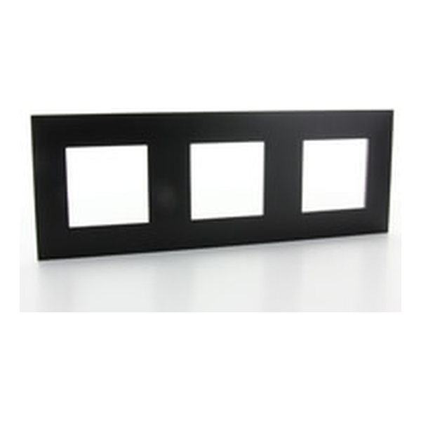 [LEG741153] Plaque triple horizontale - Entraxe 71mm - Valena Next - Noir - Legrand