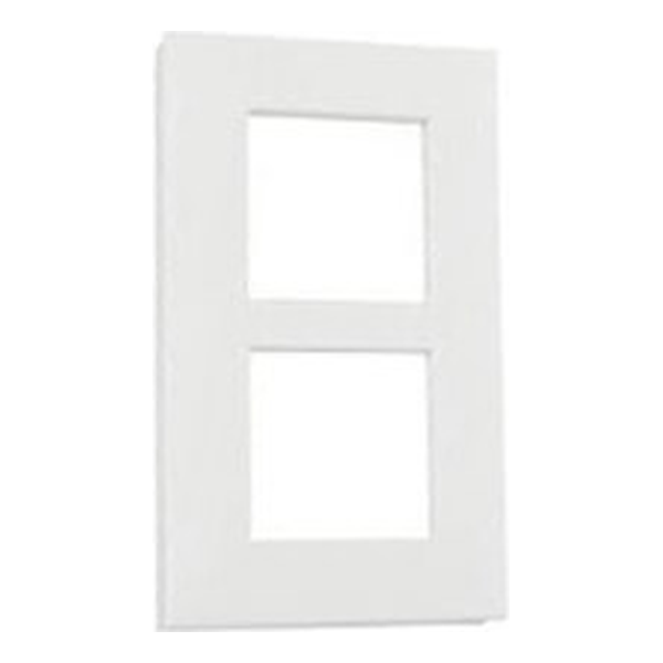 Plaque double verticale - Entraxe 57mm - Valena Next - Blanc - Legrand