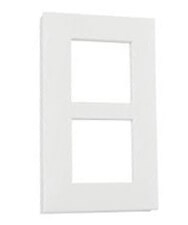 Plaque double verticale - Entraxe 57mm - Valena Next - Blanc - Legrand