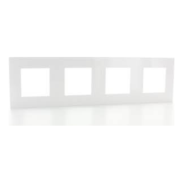 [LEG741104] Plaque quadruple horizontale - Entraxe 71mm - Valena Next Blanc - Legrand