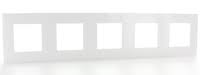 Plaque quintuple horizontale - Entraxe 71mm - Valena Next - Blanc - Legrand