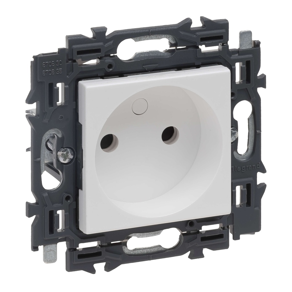 Prise sans terre 16A - Connexion rapide - Valena Next - Blanc - Legrand