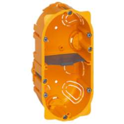 Boîtier double (hor./vert.) pour cloison creuse H.50mm Legrand Batibox