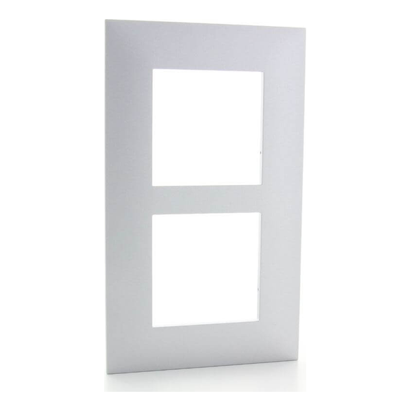 Plaque double verticale - Entraxe 57mm - Valena Next - Alu - Legrand