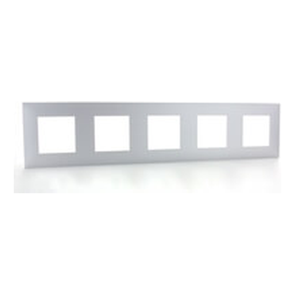 Plaque quintuple horizontale - Entraxe 71mm - Valena Next - Alu - Legrand