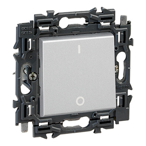 Interrupteur bipolaire 16A - Connection rapide - Valena Next - Alu - Legrand