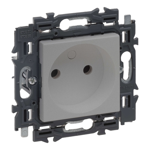 Prise sans terre 16A - Connexion rapide - Valena Next - Alu - Legrand