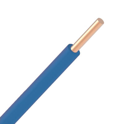 Fil VOB rigide 2,5mm² - Bleu - Rouleau de 100 mètres