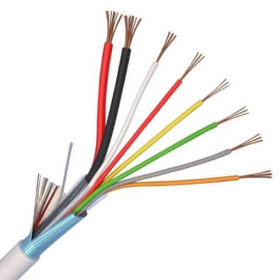 Câble alarme 2x0,75 + 6x0,22mm² - Bobine 100 mètres