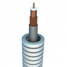 Tube annelé précâblé avec câble coax - Agréé Voo - Ø16mm -  Rouleau 100 mètres