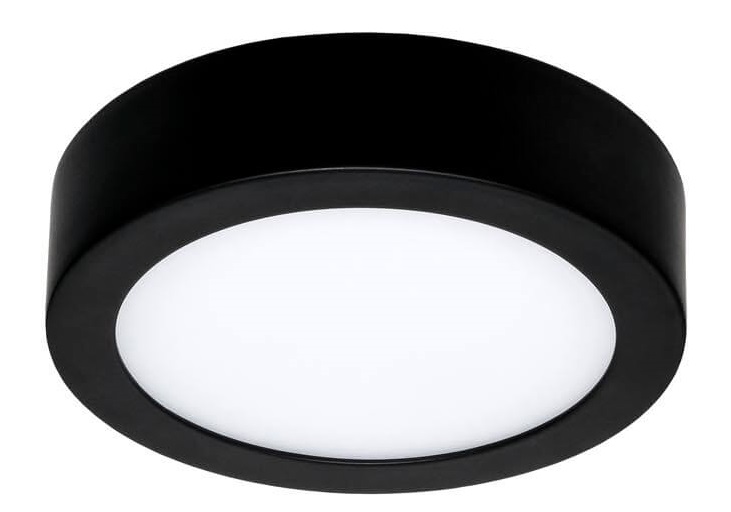Applique / Plafonnier Led Moon 180 - Rond - 14W - 1050lm - 2700/3000/4000K° - Ø18cm - IP54 - Noir - Uni-bright