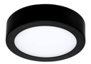 Applique / Plafonnier Led Moon 180 - avec détecteur - Rond - 14W - 940lm - 3000K° - Ø18cm - IP54 - Noir - Uni-bright