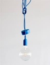 Suspension Pendula Silicon - E27 - Bleu - Belucca