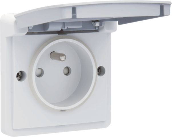 Prise mono Hydro 2P+T - Quick Connect - Gris - IP55 16A - 250V - Niko