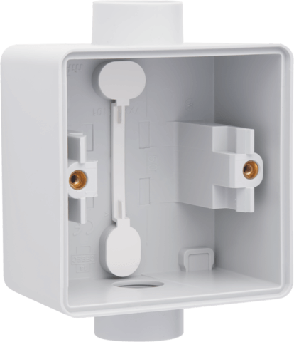 Boîte simple 2 entrées (1 haut / 1 bas) M20 Hydro - Gris - IP55 - Niko