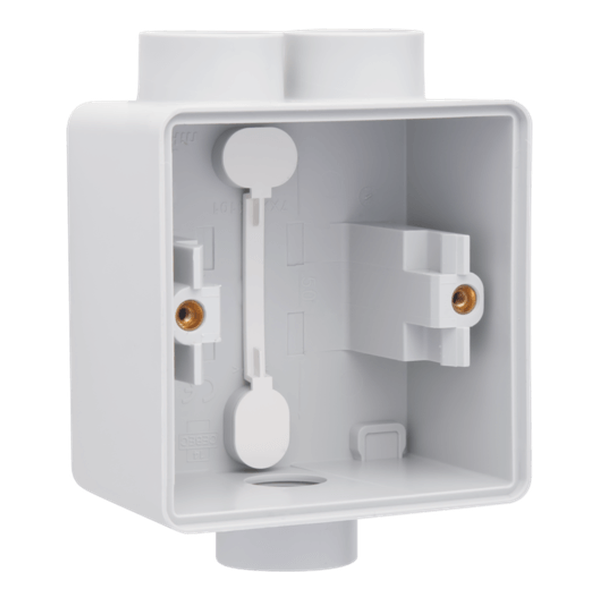 Boîte simple 3 entrées (2 haut / 1 bas) M20 Hydro - Gris - IP55 - Niko