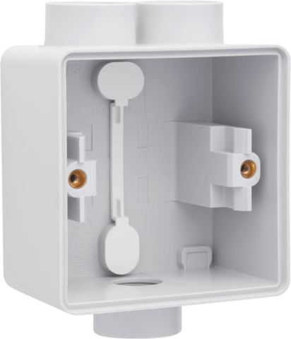 Boîte simple 3 entrées (2 haut / 1 bas) M20 Hydro - Gris - IP55 - Niko