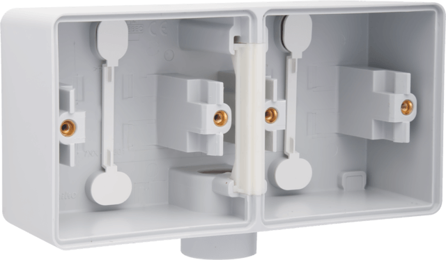 Boîte double horizontale 1 entrée M20 Hydro - Gris - IP55 - Niko